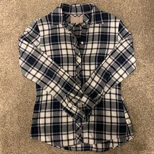 Flannel Banana Republic Button Down Shirt
